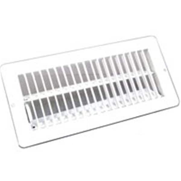Eat-In V-103WB 4 x 10 in. White Metal Register EA27264 - main